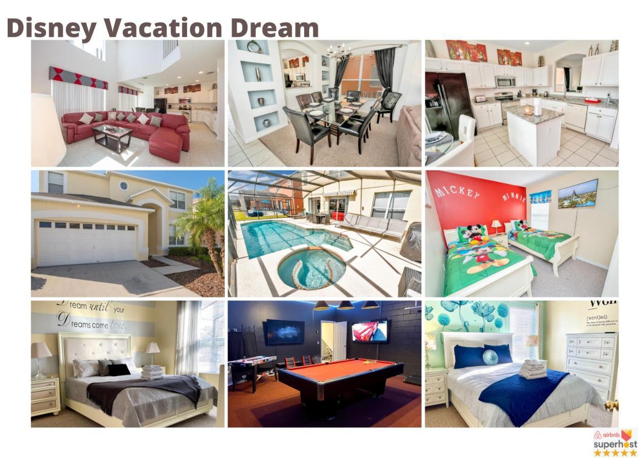 Disney Dream With Hot Tub, Pool, Xbox, Games Room, Lakeview, 10 Min To Disney, Clubhouse Kissimmee Exteriör bild